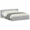 vidaXL Estructura de cama con almacenamiento Sonoma gris 200 x 200 cm