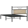 vidaXL Estructura de cama sin colch&oacute;n 107x203 cm madera roble Sonoma