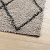 vidaXL Alfombra pelo largo moderna PAMPLONA beige antracita 100x200 cm