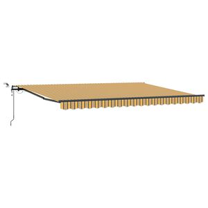 vidaXL Toldo retr&aacute;ctil Multicolor 450 x 350 cm Poli&eacute;ster