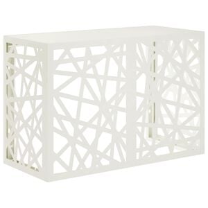 vidaXL Funda para Aire Acondicionado Blanco 90 x 40 x 60 cm Acero