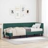 vidaXL Estructura de Cama Esquina con Colch&oacute;n 2 pcs Verde Terciopelo