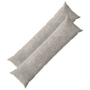 vidaXL Funda de almohada 2 uds. HEERLEN Gris Claro 40 x 145 cm