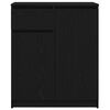 vidaXL Aparador con cajón roble negro 71x35x84 cm madera de ingeniería