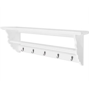 vidaXL Perchero estilo barroco MDF blanco