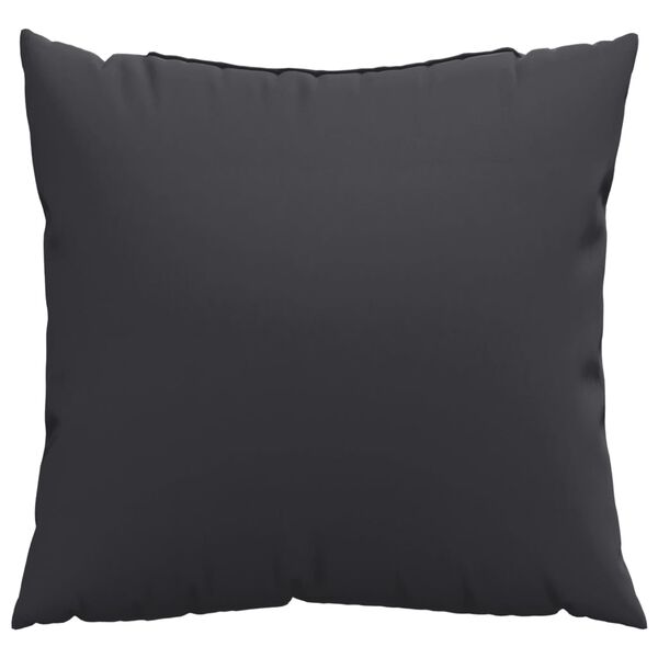 vidaXL Cojines decorativos 4 uds tela negro 60x60 cm