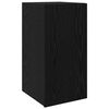 vidaXL Mueble de TV de Pared Roble Negro 30,5 x 30 x 60 cm