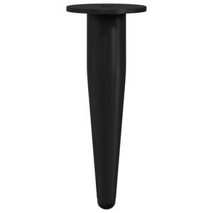 vidaXL Patas de Muebles 2 pcs Negro &Oslash; 40 x 98 mm Hierro