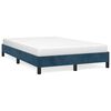 vidaXL Estructura de cama sin colch&oacute;n terciopelo azul oscuro 120x200cm