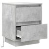 vidaXL Armario de Noche 2 pcs Gris Concreto 39 x 34,5 x 50 cm