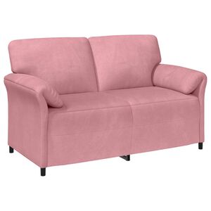vidaXL Sof&aacute; de 2 Plazas Rosa 158 x 83 x 95 cm Terciopelo
