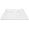 vidaXL Plato de ducha con puntos ABS blanco 90x90x4 cm