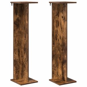 vidaXL Soporte de plantas Roble Ahumado 25 x 25,5 x 100,5 cm
