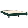 vidaXL Cama box spring con colch&oacute;n terciopelo verde oscuro 140x200 cm