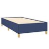 vidaXL Cama box spring con colch&oacute;n tela azul 90x190 cm