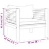 vidaXL Muebles de jardín 7 pzas cojines madera maciza de acacia