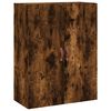vidaXL Aparador alto madera contrachapada roble ahumado 69,5x34x180 cm