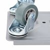 vidaXL Ruedas para muebles (4 unidades, con elevador, 13,5 x 13,5 x 6 cm, acero, 1300 kg)