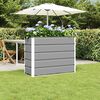 vidaXL Jardinera Gris Claro 100 x 40 x 75 cm Acero