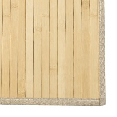 vidaXL Alfombra rectangular bambú color natural claro 70x500 cm