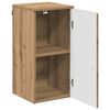 vidaXL Gabinete de Ba&ntilde;o con puerta Roble artesanal 30 x 31,5 x 61 cm