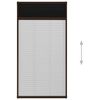 vidaXL Mosquitera plisada para ventanas aluminio marr&oacute;n 80x160 cm