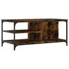 vidaXL Mesa de centro madera contrachapada roble ahumado 100x50x45 cm