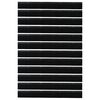 vidaXL Sellos de cepillo de puerta atornillables 12 pcs Negro 100 cm