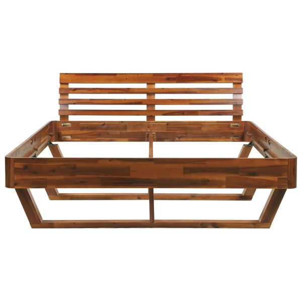 vidaXL Estructura de cama de madera maciza de acacia 160x200 cm