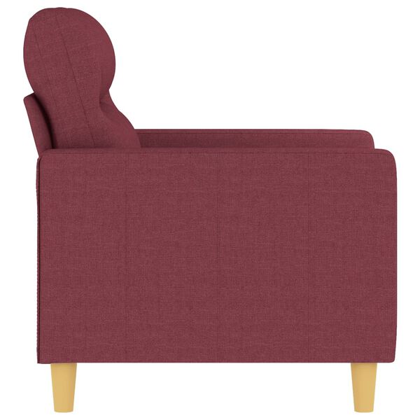 vidaXL Sill&oacute;n de tela rojo tinto 60 cm