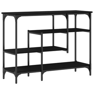 vidaXL Mesa Consola Roble negro 100 x 35 x 75 cm
