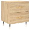 vidaXL Mesita de noche madera de ingenier&iacute;a roble Sonoma 40x35x47,5 cm