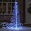 vidaXL &Aacute;rbol de Navidad con 240 LED Azul 180 cm Acr&iacute;lico