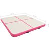 vidaXL Esterilla inflable de gimnasia con bomba PVC rosa 200x200x15 cm