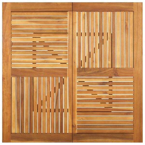 vidaXL Mesa de jard&iacute;n madera maciza de acacia 110x110x75 cm