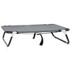 vidaXL Cama para perro 70 x 46 x 18 cm Acero Gris Claro