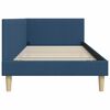 vidaXL Estructura de cama en esquina Azul 90 cm x 190 cm Terciopelo