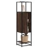 vidaXL Aparador alto madera ingenier&iacute;a marr&oacute;n roble 35,5x35x139cm