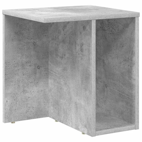 vidaXL Mesa Auxiliar Gris Concreto 37 x 32 x 40 cm
