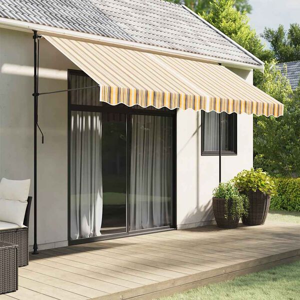 vidaXL Tela de repuesto de toldo rayas de colores 3,5x2,5 m