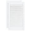 vidaXL Puerta de armario lamas 2 uds madera pino blanco 69x39,4 cm