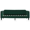 vidaXL Sof&aacute; cama con colch&oacute;n terciopelo verde oscuro 100x200 cm