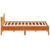 vidaXL Cama sin colch&oacute;n madera maciza de pino marr&oacute;n cera 160x200 cm