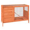 vidaXL Conejera de madera maciza de pino marr&oacute;n 103x44x69,5 cm