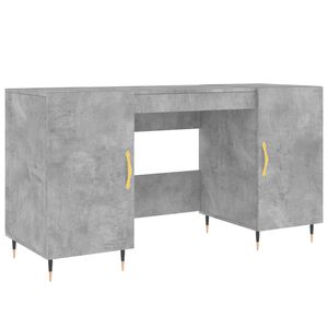 vidaXL Escritorio madera de ingenier&iacute;a gris hormig&oacute;n 140x50x75 cm