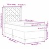 vidaXL Cama tipo Box Spring con colch&oacute;n Rosa 100 x 200 cm Terciopelo