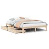 vidaXL Estructura de cama con cajones madera maciza de pino 150x200cm