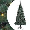 vidaXL &Aacute;rbol de Navidad artificial preiluminado con set de bolas Verde