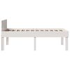 vidaXL Cama sin colchón madera maciza de pino blanca 80x200 cm