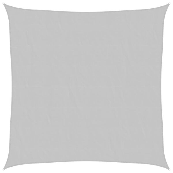 vidaXL Toldo de vela poli&eacute;ster oxford 100% gris claro 3,6x3,6 m
